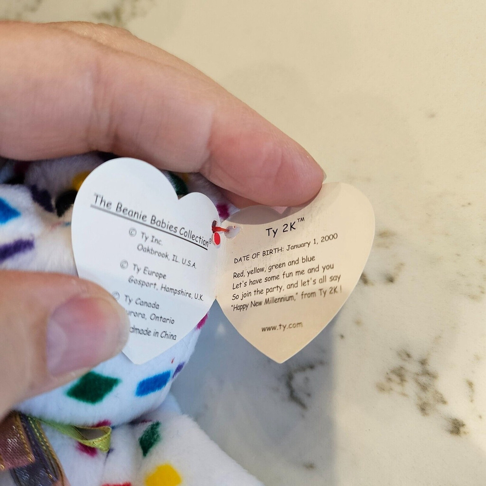 TY 2K The Bear TY beanie baby - Picture 5 of 10